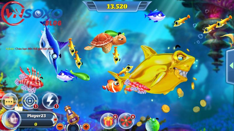 Pháo siêu cấp trong game bắn cá thần tài